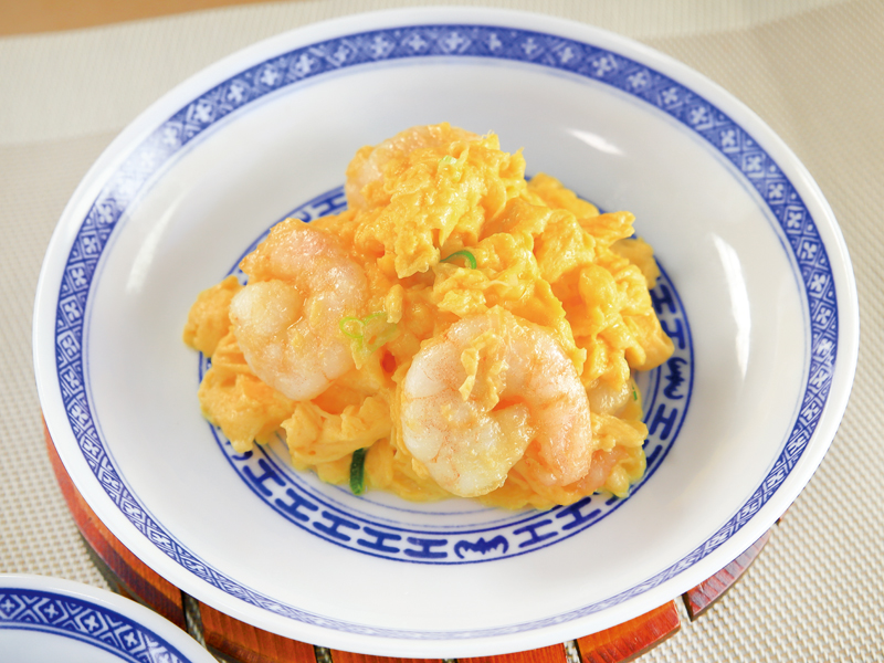 ふわふわ海老玉子炒め
